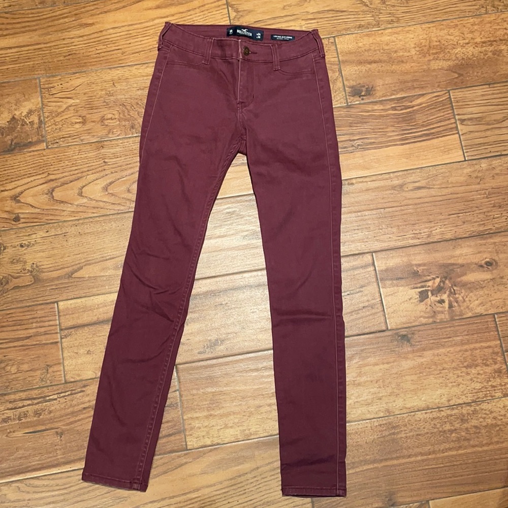 Hollister | Maroon Low Rise Jean Legging | Advanced Stretch | 24 X 28 | 0R
